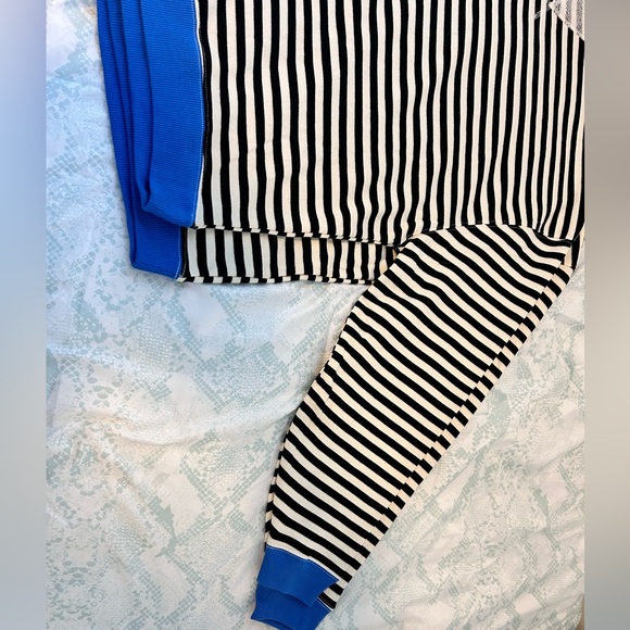 NWOT We The Free Classic Striped Oversized Crewneck Sweatshirt/ Black Combo - Picture 12 of 12